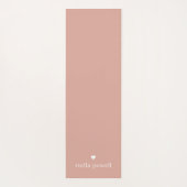 Personalisiertes Einfaches Herz Yogamatte (Rückseite)