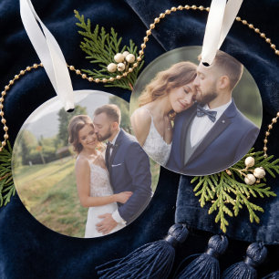 Personalisiertes einfaches Hochzeitsandenken mit z Ornament