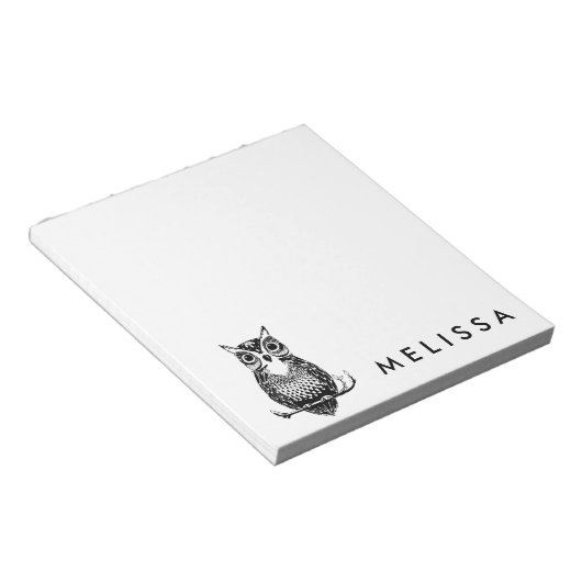 Personalisiertes einfaches Illustriertes Ei Notizblock (angewinkelt)