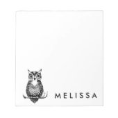 Personalisiertes einfaches Illustriertes Ei Notizblock (Vorderseite)