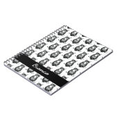 Personalisiertes einfaches Illustriertes Owl Muste Notizblock (Linke Seite)