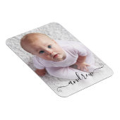 Personalisiertes einfaches, modernes Kalligrafie-F Magnet (Rechte Seite)