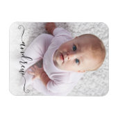 Personalisiertes einfaches, modernes Kalligrafie-F Magnet (Horizontal)