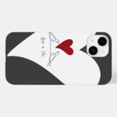 Personalisiertes Einfaches Modernes Liebesgeburten Case-Mate iPhone Hülle (Rückseite (Horizontal))