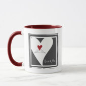 Personalisiertes Einfaches Modernes Liebesgeburten Tasse (Links)