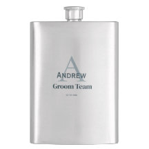 personalisiertes einfaches Monogramm Bräutigam Tea