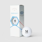 Personalisiertes einfaches Monogramm Golfball (Verpackung)