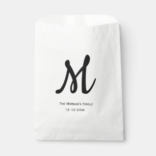 personalisiertes einfaches Monogramm mit Ihrem Nam Geschenktütchen