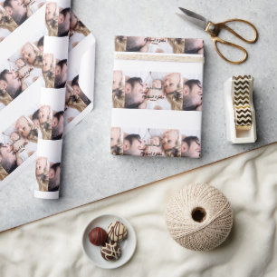 personalisiertes einfaches Monogramm Name erstes W Geschenkpapier
