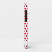 Personalisiertes einfaches Muster Rotes Kreuz Case-Mate iPhone Hülle (Hinten/Links)