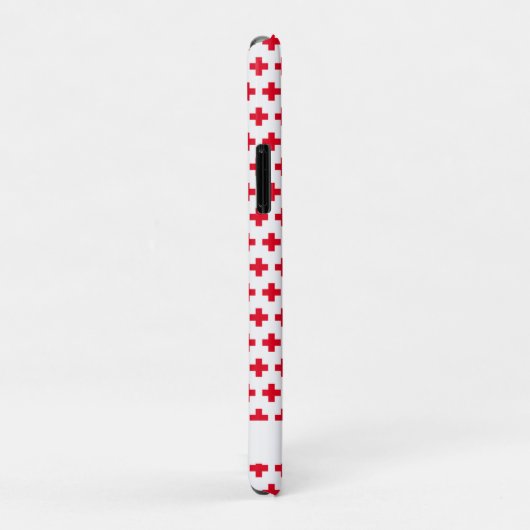 Personalisiertes einfaches Muster Rotes Kreuz Case-Mate iPhone Hülle (Hinten/Rechts)