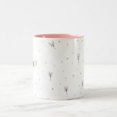 Personalisiertes, einfaches Namensvorlagenbüro in Zweifarbige Tasse (Mittel)