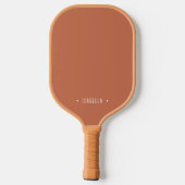 Personalisiertes Einfaches Terracotta Pickleball P Pickleball Schläger (Rückseite)
