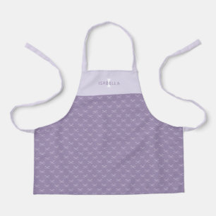 Personalisiertes einfaches violettes Schleifenmust Schürze