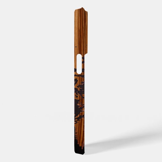 Personalisiertes eingraviertes Holz - Holz Case-Mate iPhone Hülle (Rückseite / Rechts)