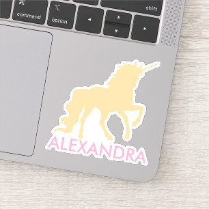 Personalisiertes Einhorn Aufkleber