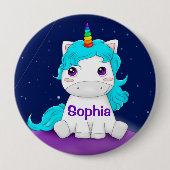 Personalisiertes Einhorn Button (Vorderseite)