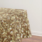 Personalisiertes Einhorn Gold Glitzer Tableteclout Tischdecke (Beispiel)