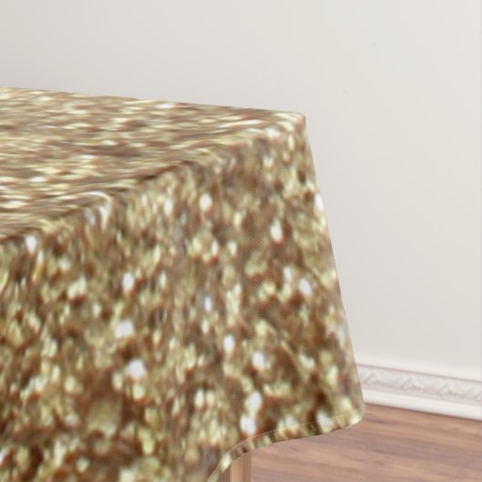 Personalisiertes Einhorn Gold Glitzer Tableteclout Tischdecke (Beispiel)
