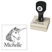 Personalisiertes Einhorn Gummistempel (Stempel)