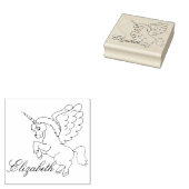 Personalisiertes Einhorn Gummistempel (Stempel)