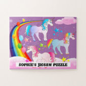 Personalisiertes Einhorn Jigsaw Puzzle 100 Stücke (Horizontal)