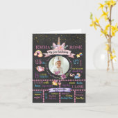 Personalisiertes Einhorn Karte (Gelbe Blume)