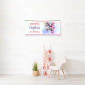 Personalisiertes Einhorn Magical Welcome Party Ban Banner (Insitu)