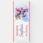 Personalisiertes Einhorn Magical Welcome Party Ban Banner (Vertikal)