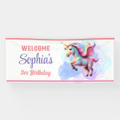 Personalisiertes Einhorn Magical Welcome Party Ban Banner (Horizontal)