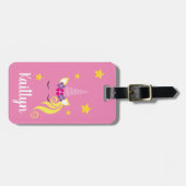 Personalisiertes Einhorn |Magisch rosa Reisen Gepäckanhänger (Vorderseite horizontal)