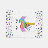 Personalisiertes Einhorn mit Pony Fleece Blanket (Vorderseite (Horizontal))