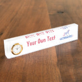 Personalisiertes Einhorn Namensplakette (Seite)