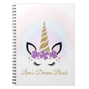 Personalisiertes Einhorn Notizbuch Notizblock