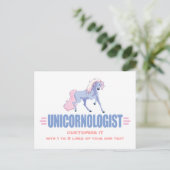 Personalisiertes Einhorn Postkarte (Stehend Vorderseite)