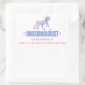 Personalisiertes Einhorn Rechteckiger Aufkleber (Tasche)