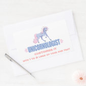 Personalisiertes Einhorn Rechteckiger Aufkleber (Umschlag)
