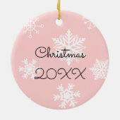 Personalisiertes Einhorn, Schmetterling und Regenb Keramik Ornament (Hinten)