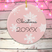 Personalisiertes Einhorn, Schmetterling und Regenb Keramik Ornament