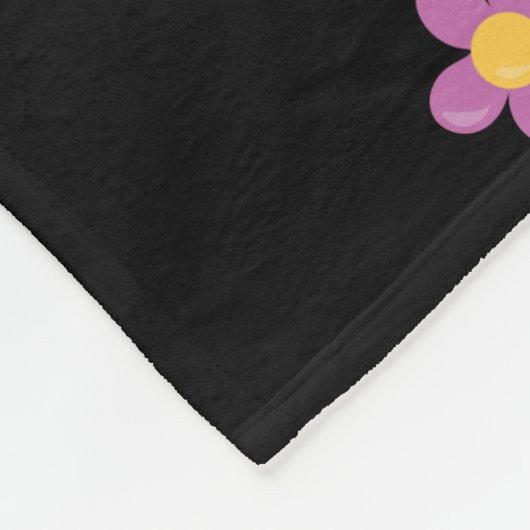 Personalisiertes Einhorn und Regenbogen Fleecedecke (Ecke)