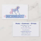 Personalisiertes Einhorn Visitenkarte (Vorne/Hinten)