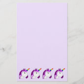 Personalisiertes Einhorndesign Briefpapier (Vorderseite)