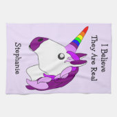 Personalisiertes Einhorndesign Geschirrtuch (Horizontal)