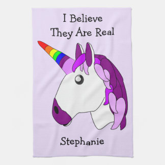 Personalisiertes Einhorndesign Geschirrtuch