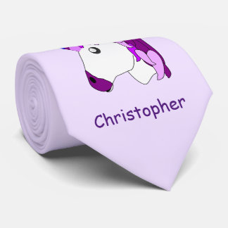 Personalisiertes Einhorndesign Krawatte