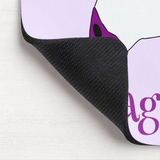 Personalisiertes Einhorndesign Mousepad (Ecke)