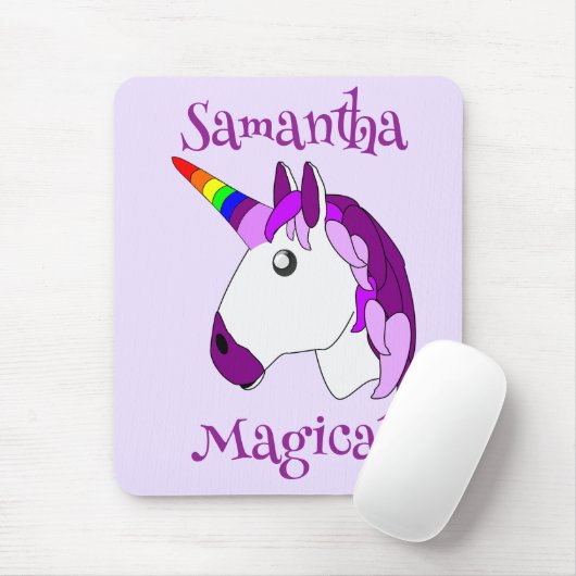 Personalisiertes Einhorndesign Mousepad (Mit Mouse)