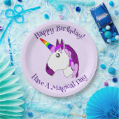 Personalisiertes Einhorndesign Pappteller (Party)