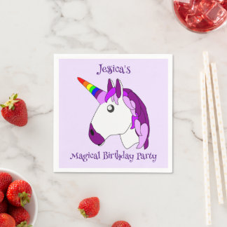 Personalisiertes Einhorndesign Serviette
