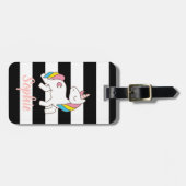 Personalisiertes Einhorngepäck Gepäckanhänger (Vorderseite horizontal)